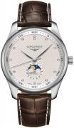 Longines Herrklocka L2.919.4.77.5 Master Silverfärgad/Läder Ø42 mm