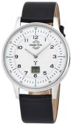 Master Time Herrklocka MTGS-10657-70L Funk Slim II Vit/Läder Ø42 mm