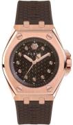 Philipp Plein Damklocka PWJAA0422 Plein Extreme Brun/Gummi Ø38 mm