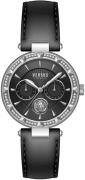 Versus by Versace Damklocka VSPOS3321 Sertie N Crystal Svart/Läder