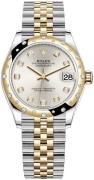 Rolex Damklocka 278343RBR-0020 Datejust 31 Silverfärgad/18 karat