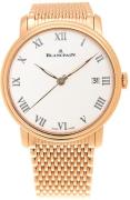 Blancpain Herrklocka 6630-3631-MMB Villeret Vit/18 karat roséguld