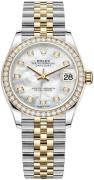 Rolex Damklocka 278383RBR-0028 Datejust 31 Vit/18 karat gult guld