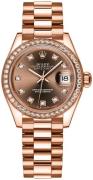 Rolex Damklocka 279135RBR-0017 Lady-Datejust 28 Brun/18 karat