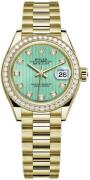 Rolex Damklocka 279138RBR-0025 Lady-Datejust 28 Grön/18 karat gult