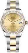 Rolex Damklocka 278383RBR-0013 Datejust 31 Gulguldstonad/18 karat