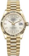 Rolex Damklocka 278278-0034 Datejust 31 Silverfärgad/18 karat gult