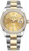 Rolex Damklocka 126283RBR-0002 Datejust 36 Gulguldstonad/18 karat