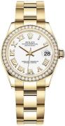 Rolex Damklocka 278288RBR-0008 Datejust 31 Vit/18 karat gult guld