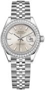 Rolex Damklocka 279384RBR-0007 Lady-Datejust 28 Silverfärgad/Stål