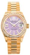 Rolex Damklocka 279138RBR-0010 Lady-Datejust 28 Lila/18 karat gult