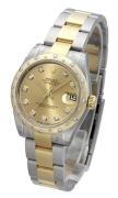 Rolex Damklocka 178343-0020 Datejust 31 Champagnefärgad/Stål Ø31 mm