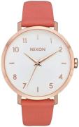 Nixon Damklocka A10913028-00 Arrow Vit/Läder Ø38 mm