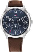 Tommy Hilfiger Asher Herrklocka 1791855 Blå/Läder Ø44 mm