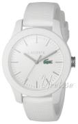 Lacoste 12.12 Damklocka 2000954 Vit/Gummi Ø38 mm