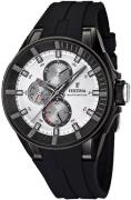 Festina Multifunction Herrklocka F20341-1 Vit/Gummi Ø44.5 mm