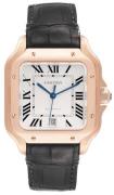 Cartier Santos De Cartier Herrklocka WGSA0011 Vit/Läder