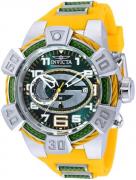 Invicta Nfl Herrklocka 35872 Grön/Kolfiber Ø52 mm