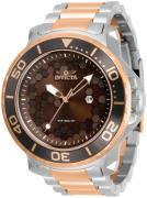 Invicta Pro Diver Herrklocka 30566 Brun/Roséguldstonat stål Ø52 mm