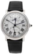 Cartier Rotonde De Cartier Herrklocka W1556218 Silverfärgad/Läder