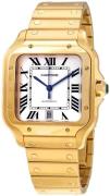 Cartier Santos De Cartier Herrklocka WGSA0009 Vit/18 karat gult guld