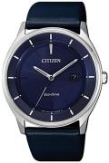 Citizen Eco Drive 180 Herrklocka BM7400-12L Blå/Läder Ø40 mm