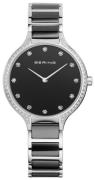 Bering Ceramic Damklocka 30434-742 Svart/Stål Ø34 mm