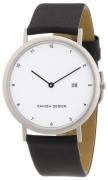 Danish Design Classic Herrklocka 3316313 Vit/Läder Ø39 mm