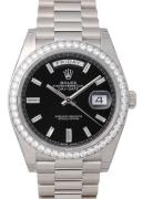 Rolex Day-Date 40 Herrklocka 228349RBR-0003 Svart/Platina Ø40 mm