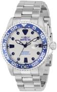 Invicta Pro Diver Herrklocka 36905 Vit/Stål Ø42 mm