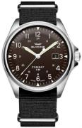 Glycine Combat Herrklocka GL0123 Brun/Textil Ø43 mm