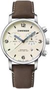 Wenger 99999 Herrklocka 01.1743.111 Beige/Läder Ø44 mm