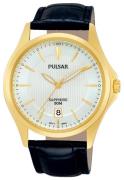 Pulsar Dress Herrklocka PS9386X1 Silverfärgad/Läder Ø41 mm