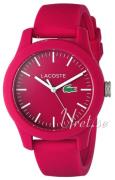 Lacoste 12.12 Damklocka 2000957 Rosa/Gummi Ø38 mm