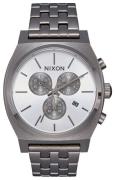 Nixon The Time Teller Herrklocka A972632-00 Vit/Stål Ø39 mm