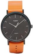 Timex Weekender Herrklocka TW2P91400 Svart/Läder Ø41 mm