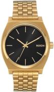 Nixon The Time Teller A045-2042-00 Svart/Gulguldtonat stål Ø37 mm