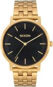 Nixon The Porter Herrklocka A1057-2042-00 Svart/Gulguldtonat stål