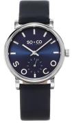 So & Co New York Madison Damklocka 5093L.2 Blå/Läder Ø36 mm