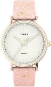 Timex 99999 Damklocka TW2U40500 Vit/Läder Ø37 mm