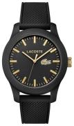 Lacoste 12.12 2010818 Svart/Gummi Ø43 mm