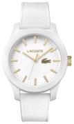 Lacoste 12.12 2010819 Vit/Gummi Ø43 mm