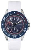 Nautica Herrklocka A13683G Multifunction Blå/Gummi Ø44 mm