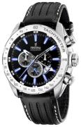 Festina Herrklocka F16489-3 Sport Svart/Läder Ø46 mm