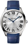 Cartier Herrklocka WSNM0011 Drive De Silverfärgad/Läder