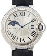 Cartier Damklocka WJBB0028 Ballon Blue Silverfärgad/Läder Ø37 mm