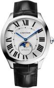 Cartier Herrklocka WSNM0017 Drive De Silverfärgad/Läder