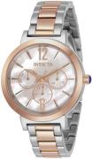 Invicta Damklocka 31087 Angel Vit/Roséguldstonat stål Ø39 mm