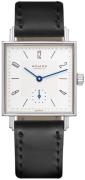 Nomos Glashütte Damklocka N-401 Tetra Vit/Läder