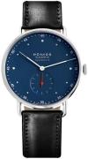 Nomos Glashütte Herrklocka N-1115 Metro Blå/Läder Ø38.5 mm